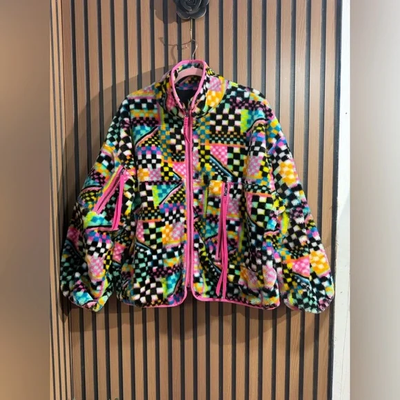 UGG Marlene Faux Fur Jacket Sz L - Picture 3 of 10